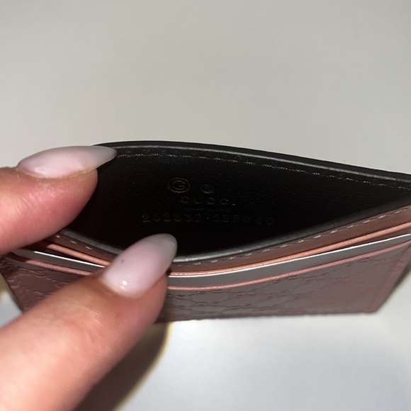 SOLD - Gucci Microguccissima Pattern Leather Card Holder NEW - Picture 7 of 7